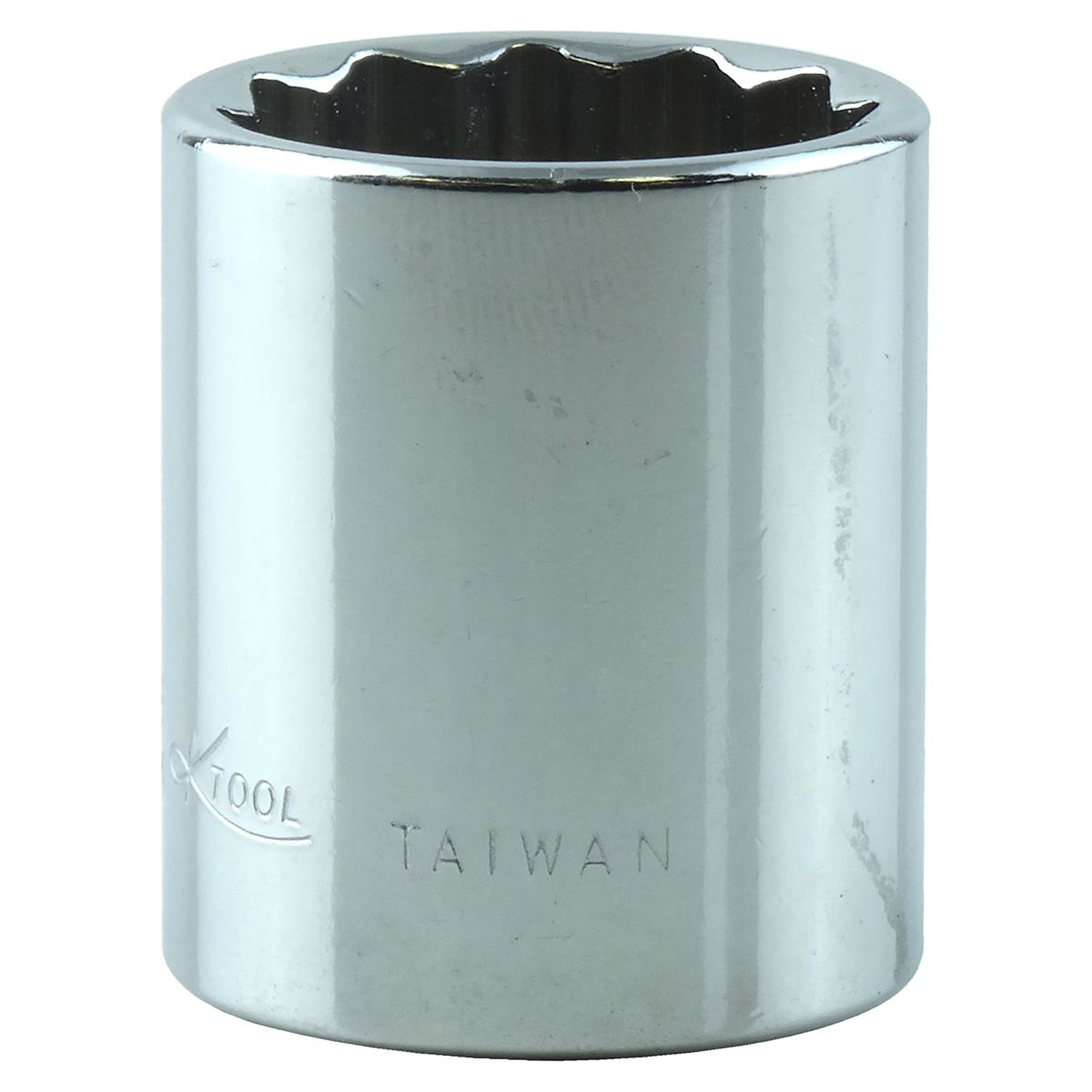 K Tool International 17mm 12-Point Socket — Chrome Vanadium Steel, 3/8in. Drive, Model# KTI27517